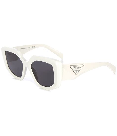 prada white cateye sunglasses|56mm cat eye sunglasses prada.